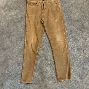 Black Brown 1826 Men's Corduroy Pants Tan W30 L30 Cotton Tailored Fit